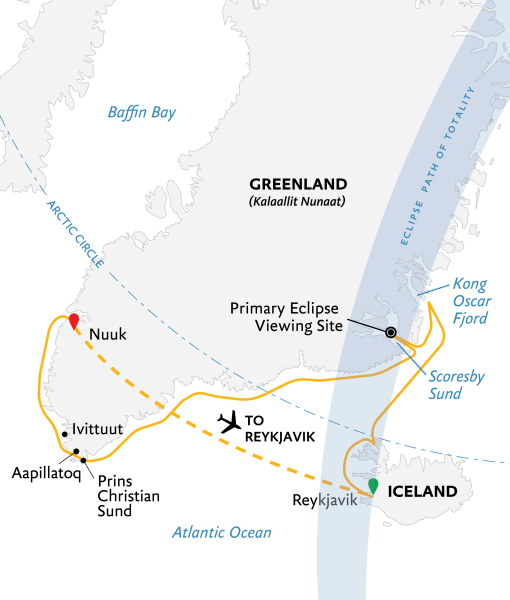 Iceland to Greenland: Total Solar Eclipse, 17 Days
