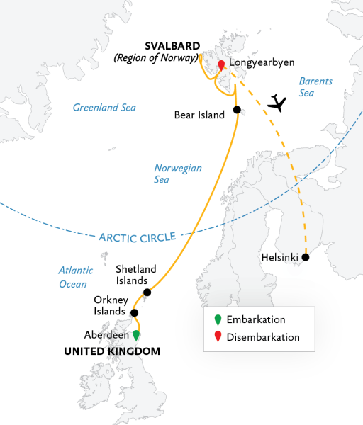 Scotland to Spitsbergen: Puffins, Sea Ice and Wildlife