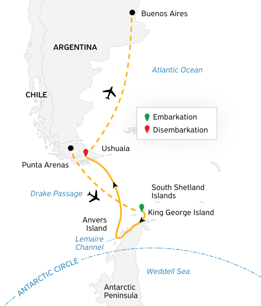 Antarctic Express: Fly South, Sail North