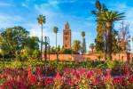 Koutoubia Mosque and garden in Marrakech