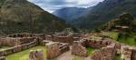 Enchanting Travels Peru Tours Sacred Valley View of Inca Ruins near the town of Pisac in the Sacred Valley,
