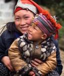 Asian woman with child in Vietnam