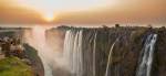 Victoria Falls sunset, View from Zambia, shutterstock_198156398