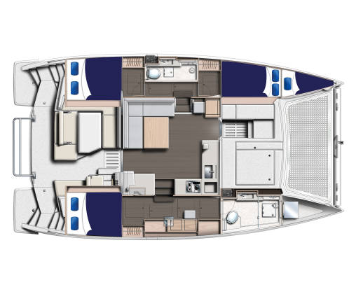 Moorings 4000 – 3 Kabinen Katamaran