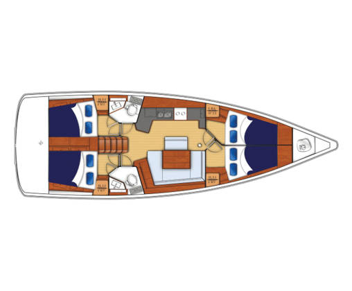 Moorings 45.4 – Monocasco de 4 Camarotes