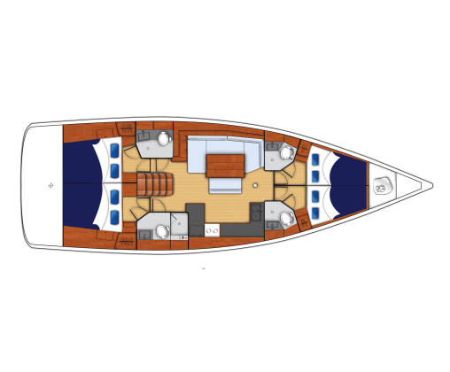 Moorings 48.4 – 4 Kabinen Monohull