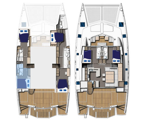 Moorings Crewed 5800 Master – 6 Kabinen Katamaran