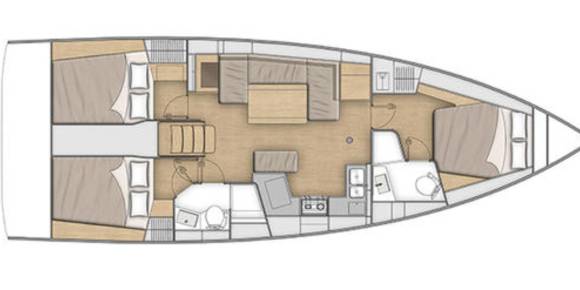 Oceanis 40.1 Layout