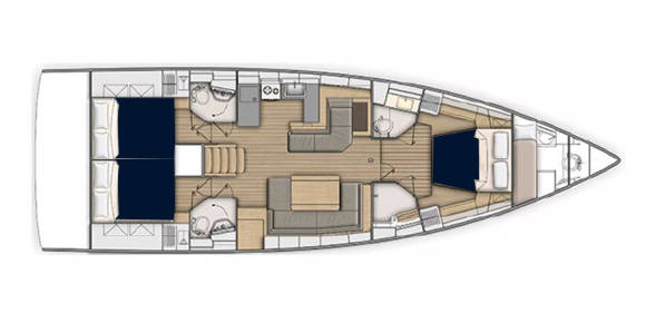 The Moorings 52.3 Deck Plan