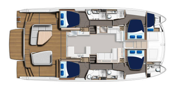 Moorings 534pc catamaran floor plan