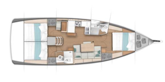 Sun Odyssey 440 Layout