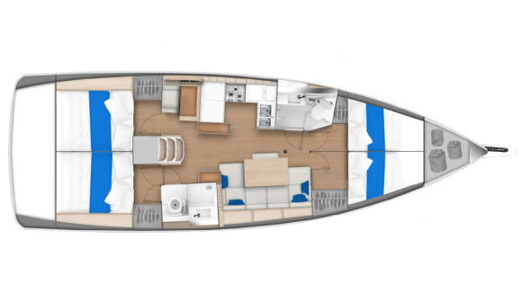 Sunsail 44 – 4 cabin