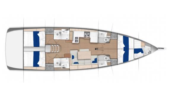 Sun Odyssey 490 – 4 cabines