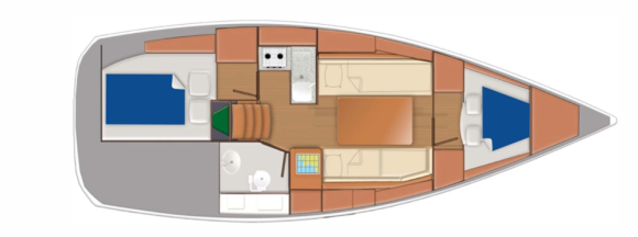 Sun Odyssey 319 – 2 Cabin