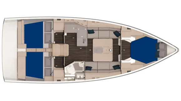 Sunsail 37.3 – 3 cabin