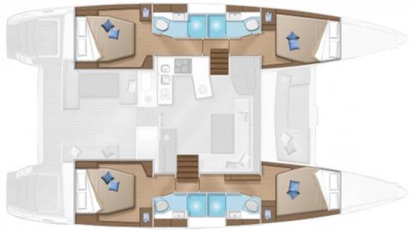 Sunsail Lagoon 450F – 4 cabines