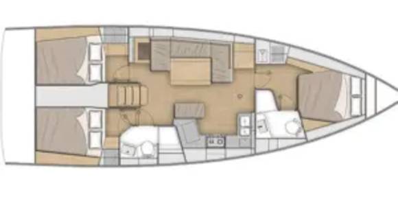 Sunsail 42.3 – 3 cabin