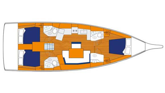 Sunsail 46 – 3 cabin