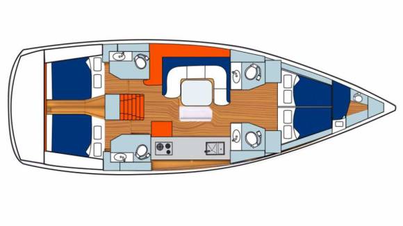 Sunsail 51 – 4 cabines