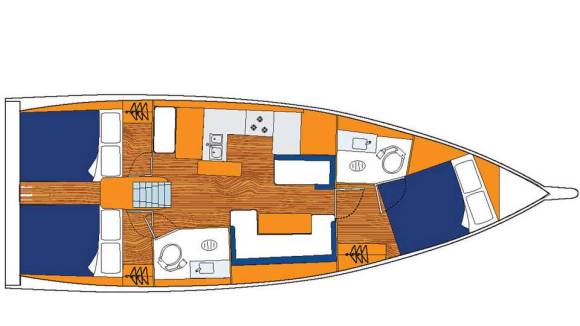 Sunsail 41.0 – 3 cabines