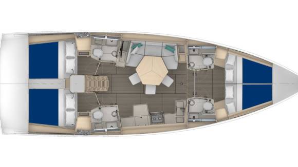 Sunsail 44.4 – 4 cabines