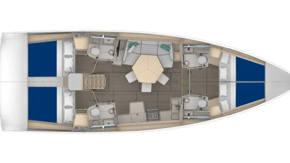 Sunsail 44.4 – 4 cabin