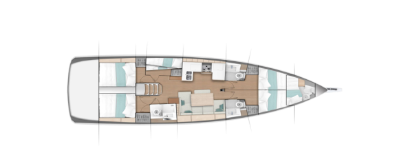 Sun Odyssey 490 – 5 cabines