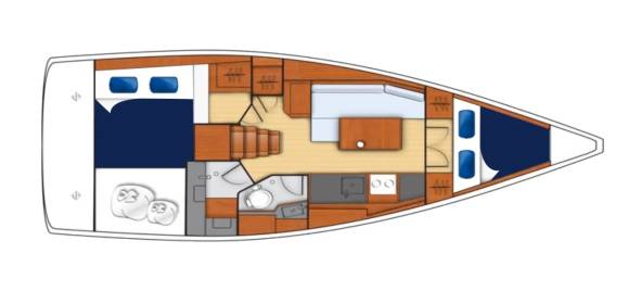 Sunsail 352 – 2 cabin