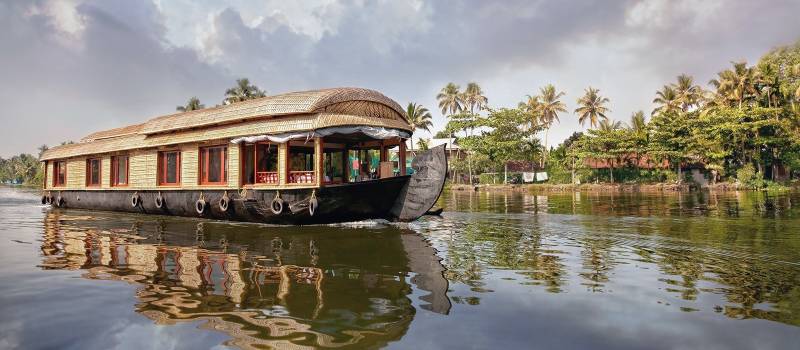 Allepey houseboat in the Kerala backwaters