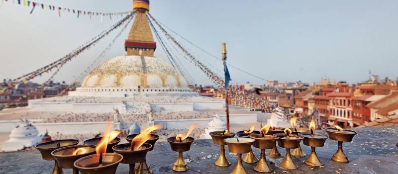 Das Kathmandu Tal ist die wichtigste aller Nepal Sehenswürdigkeiten - hier warten gleich sieben UNESCO Weltkulturerbe