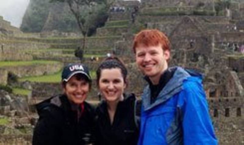 Our guests in front of Rhonda Ainsworth Peru