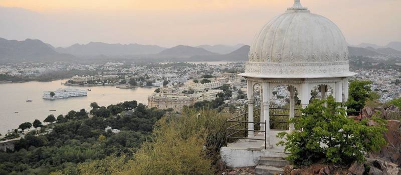 Traumhafter Ausblick von Udaipur