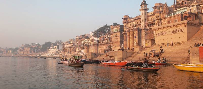 Varanasi India, Ganges river shore