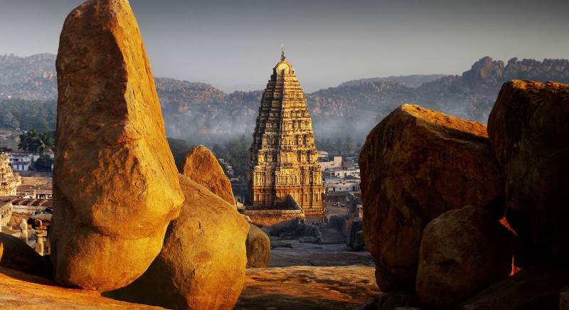 Tempel in Hampi, Karnataka