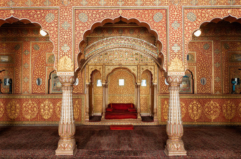 Audience Hall in Junagarh Fort Bikaner Rajasthan Tour