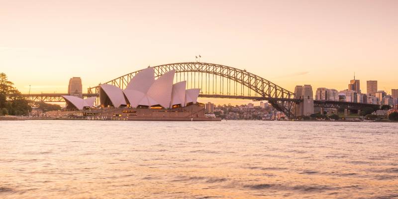 Downtown Sydney skyline in Australia