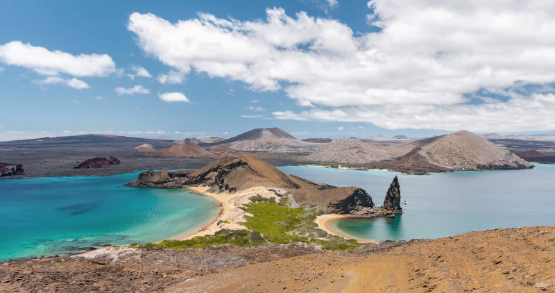 Amazing view in Bartolome Island, Galapagos Islands, Ecuador, South America