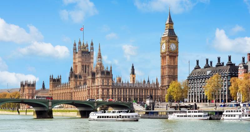 Enchanting Travels Europe Tours Westminster palace and Big Ben, London, UK