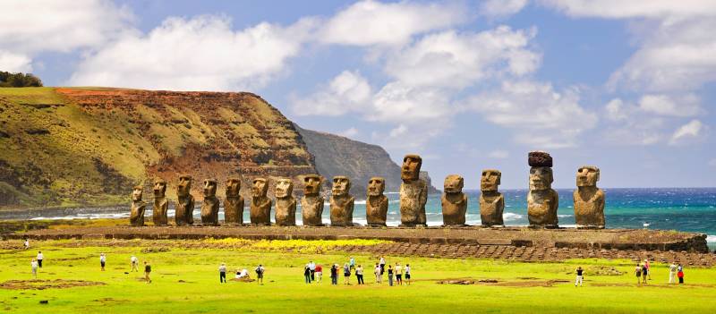 Visitors at the UNESCO World Heritage siite