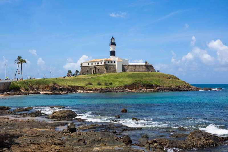 Farol da Barra in Salvador, Bahia, Brazil, South America