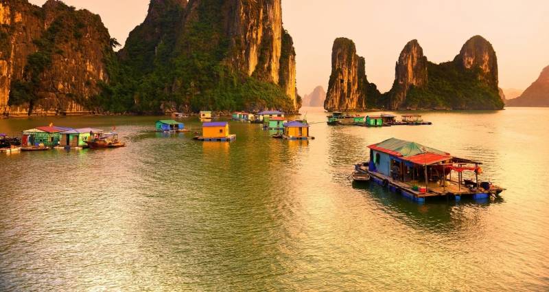Halong Bay, Vietnam. Unesco World Heritage Site. Most popular place in Vietnam