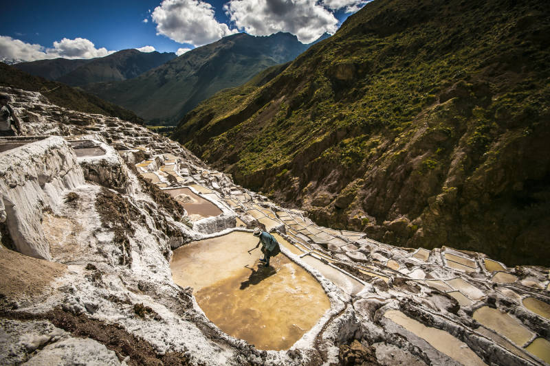Maras salt mines, Sacred Valley, Cusco, Peru