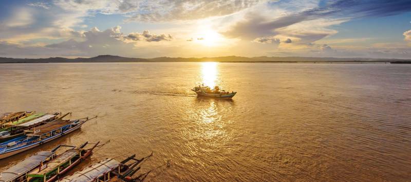 Ayeyarwady Fluss in Myanmar