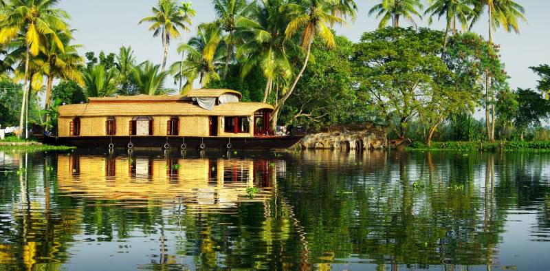 Houseboat in the Kerala backwater