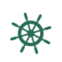 Boat wheel icon