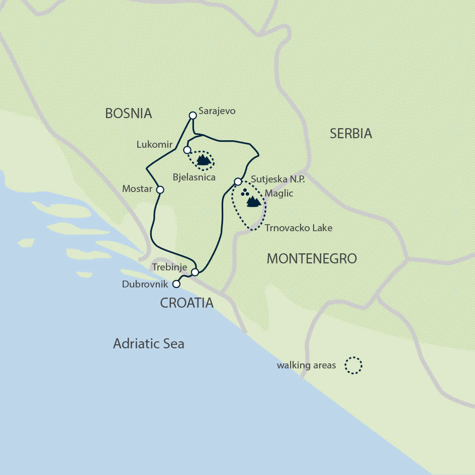 Walking in Bosnia & Herzegovina