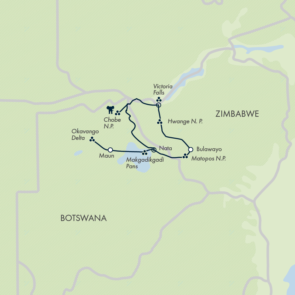 Botswana & Zimbabwe Lodge Safari