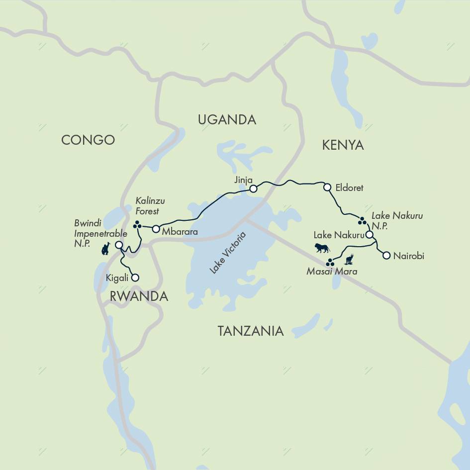 Gorillas & Masai Mara – Camping