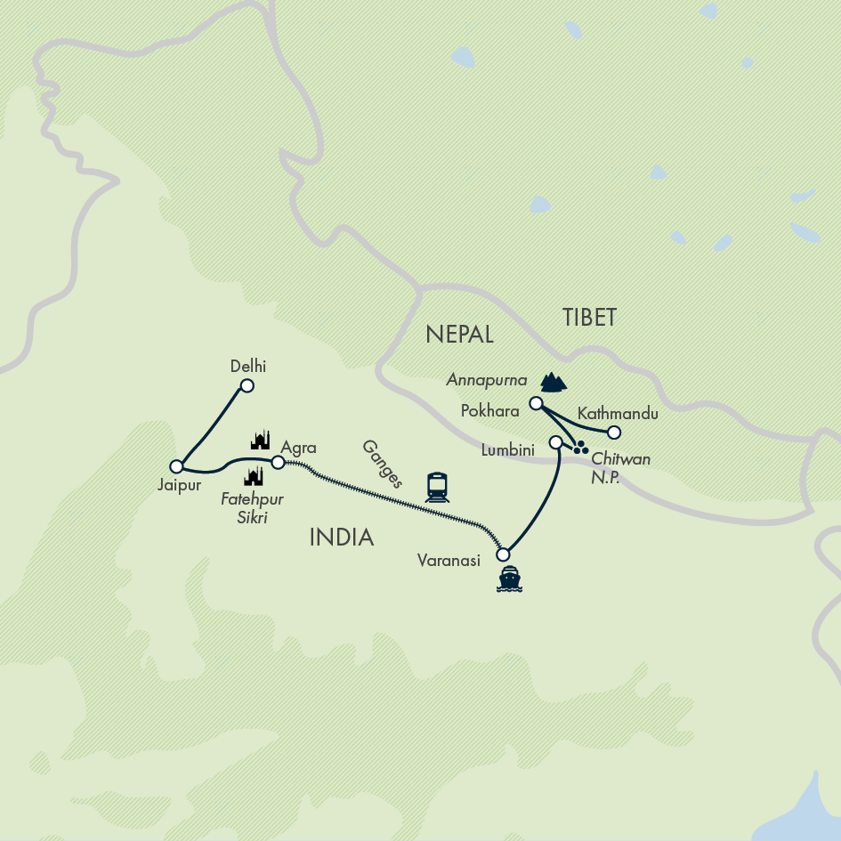 Highlights of Northern India & Nepal