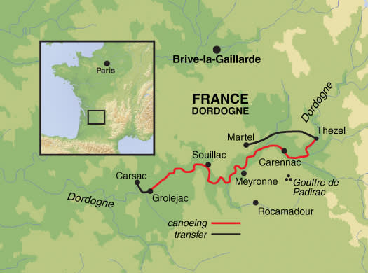 Canoeing on the Dordogne